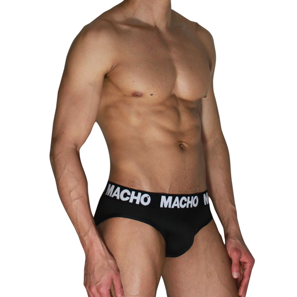 MACHO - MCH007 CLASSIQUE SLIP NOIR + NOIR XL