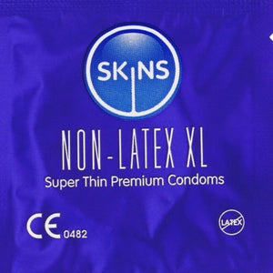 SKINS - PRÉSERVATIFS SANS LATEX PAQUET DE 4, FORMAT XL