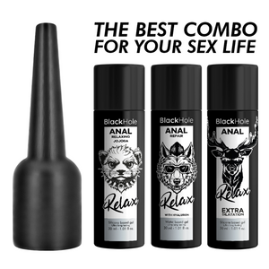 BLACK HOLE - APPLICATEUR DE LUBRIFIANT ANAL TAILLE S 30 ML