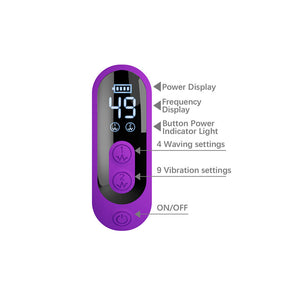 PRETTY LOVE - VIBRATEUR LAPIN SABIEN AVEC STIMULATION PAR TAPOTEMENTS ET LED VIOLETTE