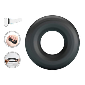 CRAZY BULL - ANNEAU PÉNAL URBAN EN SILICONE ULTRA DOUX NOIR