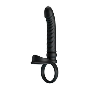 PRETTY LOVE - VIBRATEUR ANAL MERRITT AVEC ANNEAU ET VIBRATION NOIR