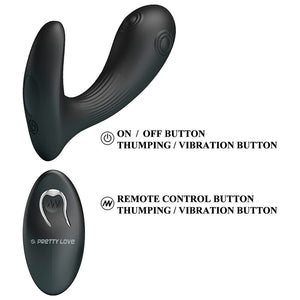 PRETTY LOVE - VIBRATEUR DE PROSTATE MIRABELLE AVEC TÉLÉCOMMANDE