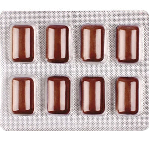 WUG Power Up - Chewing-gum énergisant pour la concentration et l'endurance - Plaquette thermoformée de 8 unités
