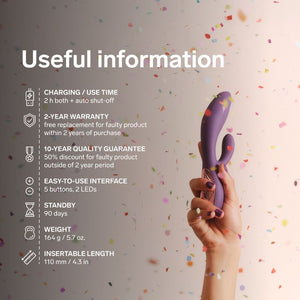 LELO - INA THRUST RABBIT VIBRATEUR À POUSSÉE VIOLET