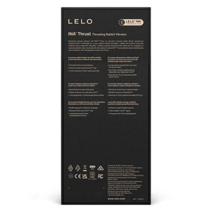 LELO - INA THRUST RABBIT VIBRATEUR À POUSSÉE NOIR