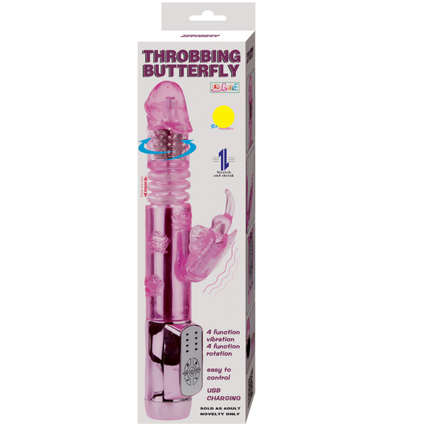 Baile – Rabbit Throbbing Butterfly, vibromasseur rotatif rechargeable