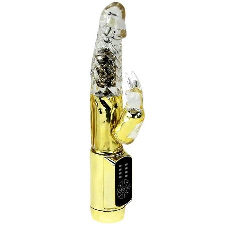 Baile – Rabbit Gold Prince, vibromasseur lapin rotatif à LED
