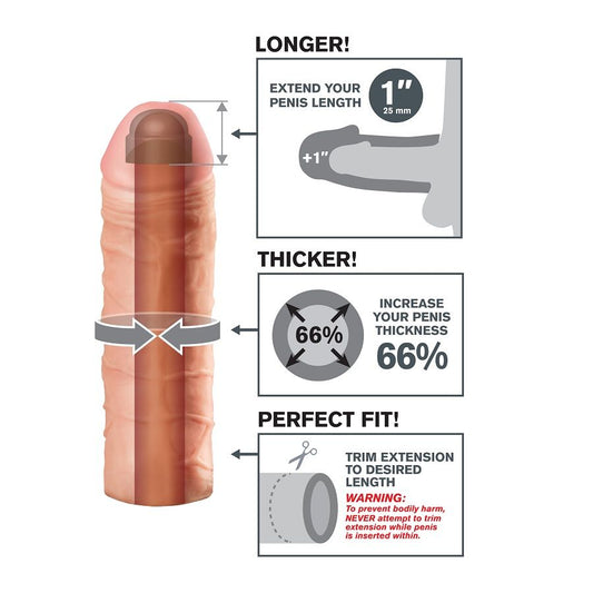 FANTASY X-TENSIONS - MEGA 1 EXTENSIE VOOR PENIS
