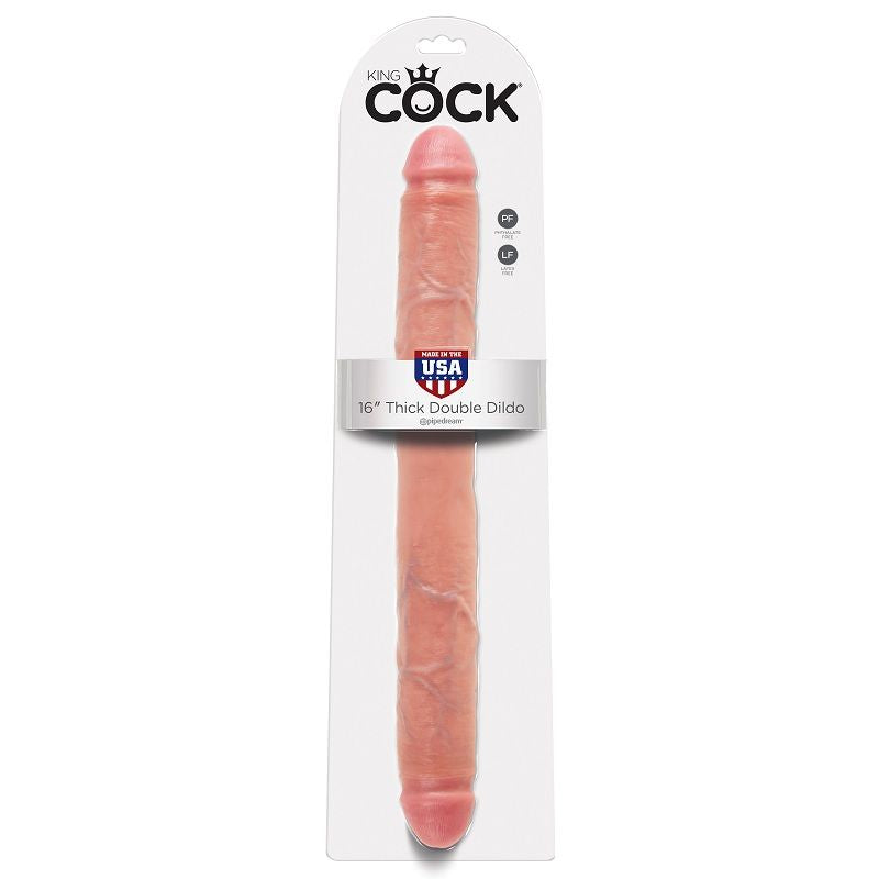 KING COCK - DIKKE DILDO DUBBELE PENETRATIE 40,6 CM