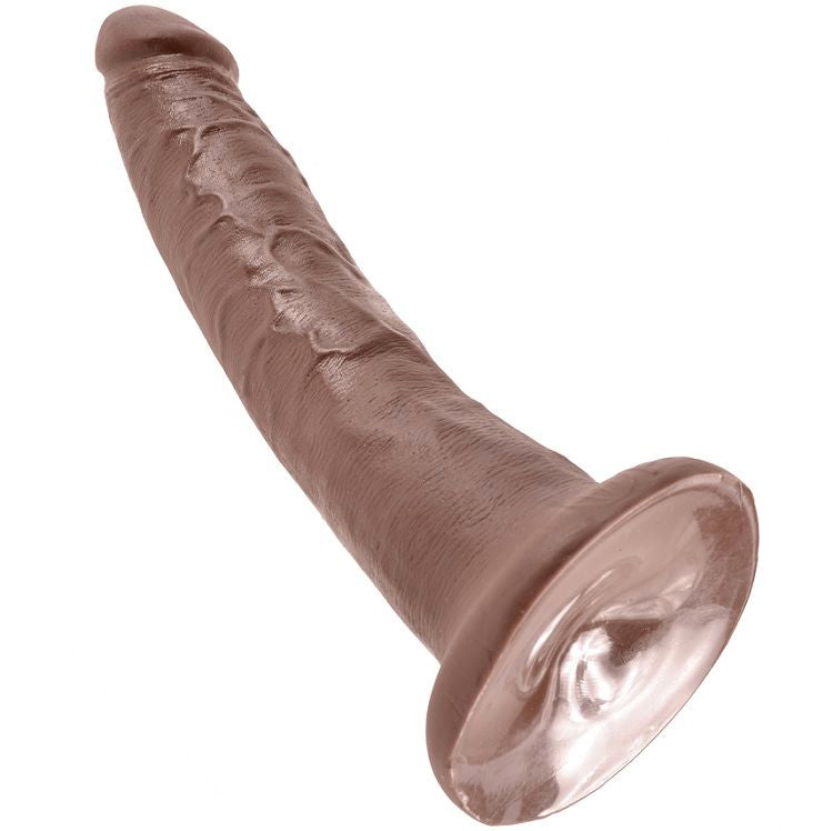 KING COCK - 7 PENE CHOCOLATE COLOR 17.8 CM