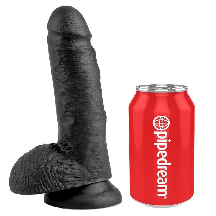 KING COCK - 7 PENE REALISTIC NEGRO 17.8 CM