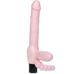 Baile – Harnais sans corde TPR avec vibration et stimulation anal 25.4 cm