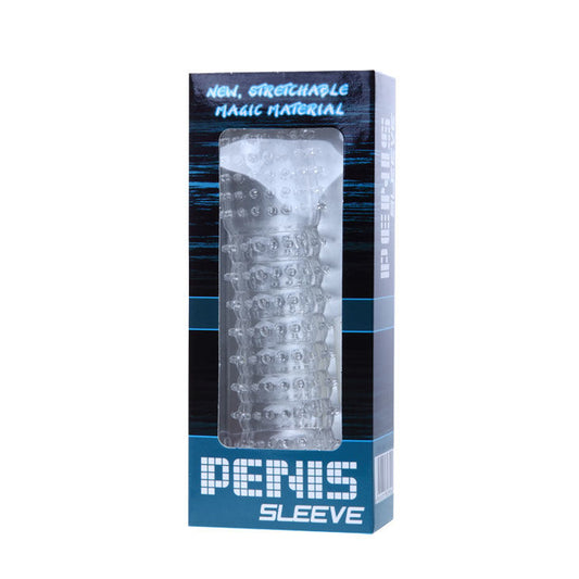 BAILE - FUNDA PARA PENE WITH POINTS ESTIMULANTES MORADO 14 CM