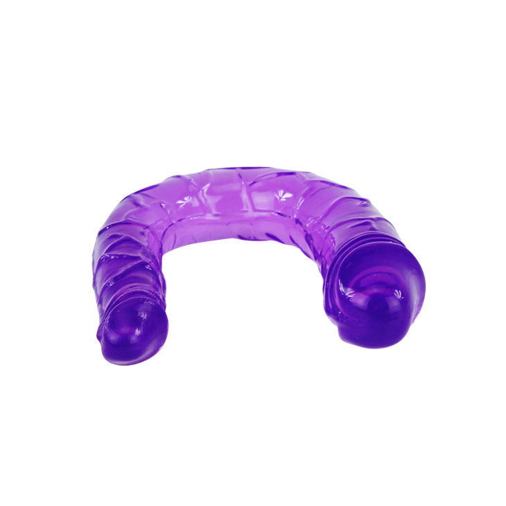 BAILE - DOBLE DILDO IN FLEXIBLE GELATINA LILA