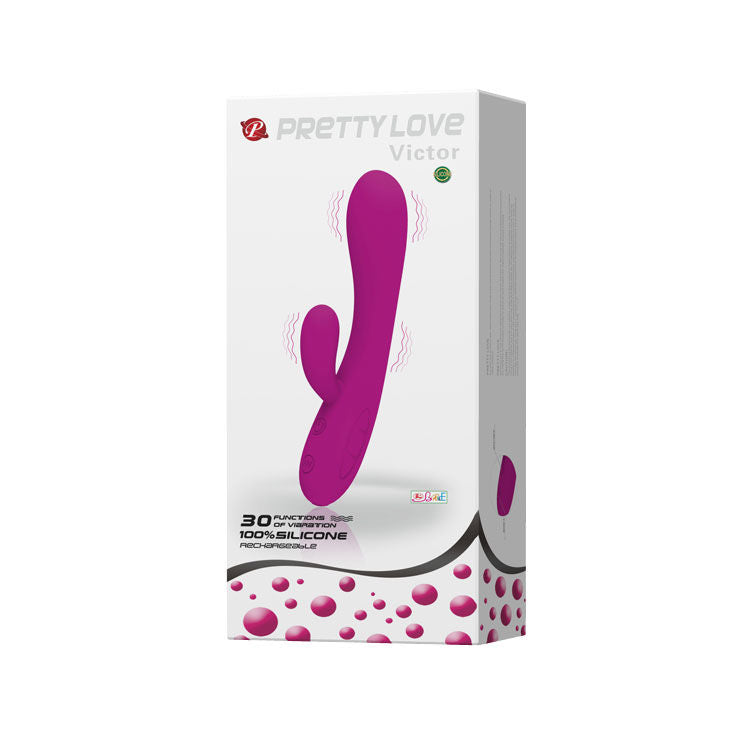 PRETTY LOVE - SLIMME VICTOR VIBRADOR MET CLITORIS ESTIMULATOR