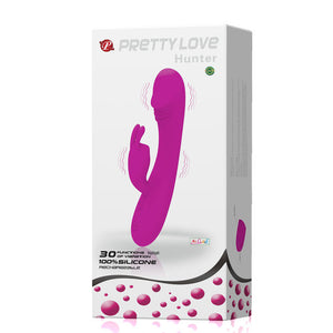 Pretty Love – Hunter, vibromasseur rabbit 30 modes 17 cm