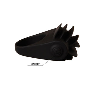 Pretty Love – Chester, anneau vibrant noir en silicone