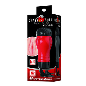 Crazy Bull – Flora à commande vocale, masturbateur vagin avec ventouse