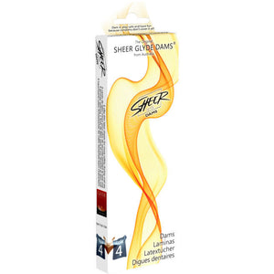 Sheer Glyde – Digues dentaires latex saveur cola, 4 unités