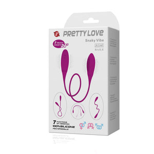 Pretty Love – Snaky Deluxe, vibromasseur double rechargeable 7 modes
