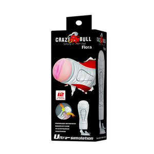 Crazy Bull – Flora White, masturbateur vagin rechargeable