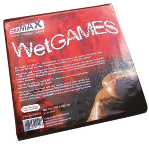 JoyDivision Sexmax – Wetgames, drap de jeu en latex rouge (180 x 220 cm)