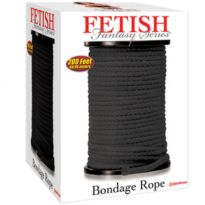 Fetish Fantasy Series – Corde de bondage en soie japonaise, noire 60,96 m