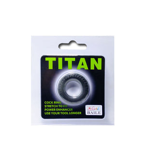 Baile – Cockring Titan vert, silicone Ø 2 cm