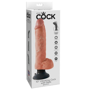 King Cock 10inch Vibr./w.balls