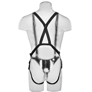 KING COCK - STRAP-ON WITH DILDO HUECO 30.5 CM Y TIRANTES COLOR CARNE