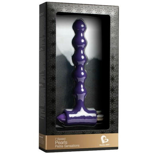 ROCKS-OFF - ANAL PLUG WITH VIBRACION AND RIPLES PETITE SENSATIONS PEARLS