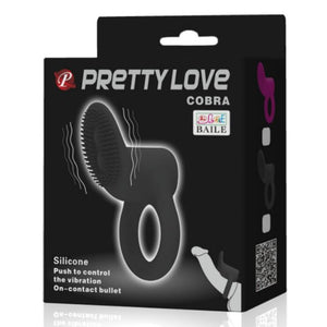 Pretty Love – Cobra anneau vibrateur noir