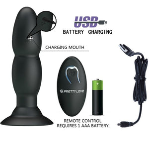 Pretty Love – Vibrateur plug et rotation par télécommande