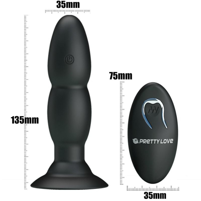PRETTY LOVE - PLUG VIBRADOR AND ROTACIÓN FOR REMOTE CONTROL