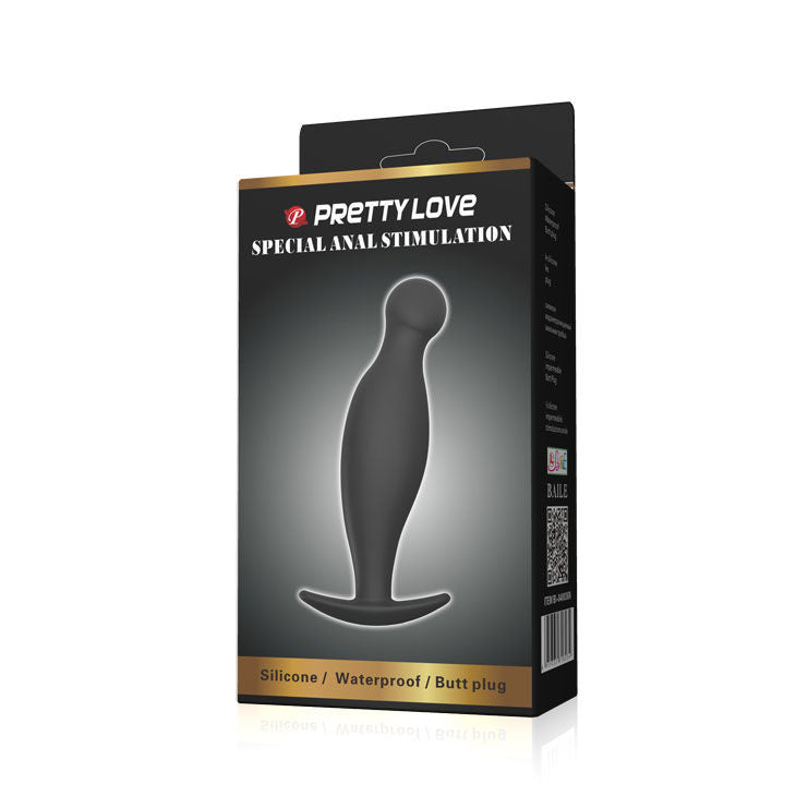 PRETTY LOVE - SILICONE ANAL PLUG 11.7 CM NEGRO