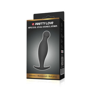 Pretty Love – Plug anal en silicone e 11.7 cm noir