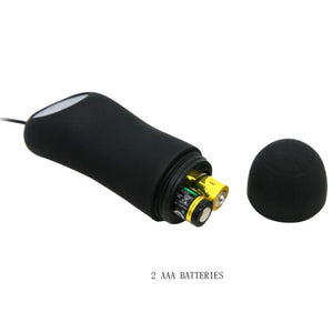 Pretty Love – Plug anal en silicone 12 modes de vibration noir