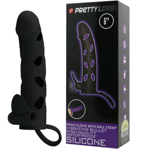 Pretty Love – Housse en silicone avec vibration 15.2 cm