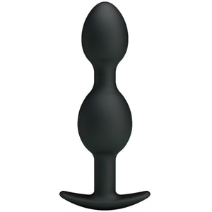 Pretty Love – Balles anal en silicone 12.5 cm noires