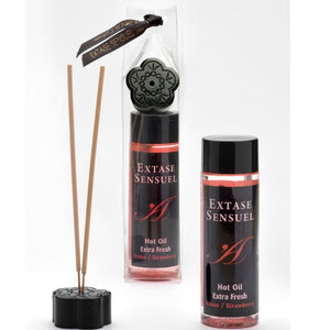 Extase Sensual – Huile de massage à la fraise, effet extra frais (100 ml)
