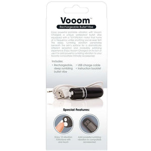 Screaming O – Bala vibreura rechargeable vooom noir