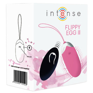 Intense – Oeuf vibrant flippy II avec télécommande rose