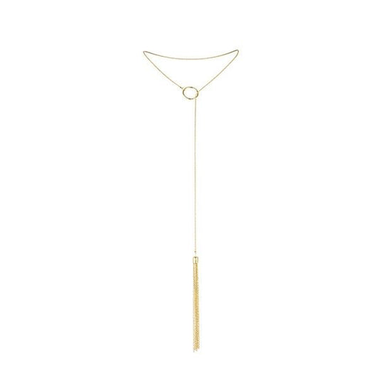 JEWELRY - MAGNIFICENT COLLAR METLICO WITH FLECOS DORADO