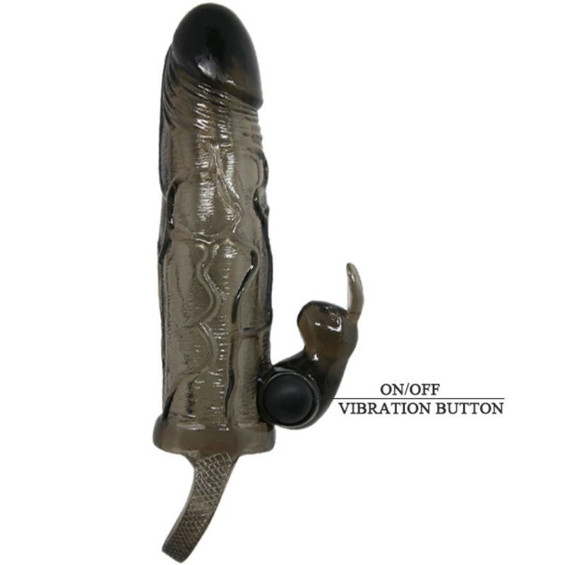 BAILE - BRAVE MAN FUNDA REALISTICA PENE CON KONIJN 16,5 CM NEGRO