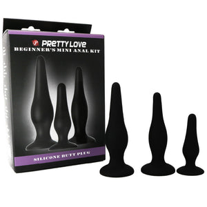 Pretty Love – Kit dinitiation en silicone pour plugs anal