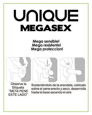 UNIQ – Megasex latex free sensitive condoms 3 units
