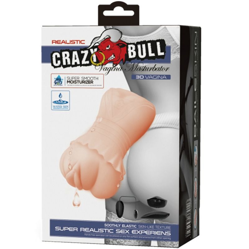 CRAZY BULL - MASTURBADOR WATER SKIN VAGINA WITH VIBRADORAS BALAS
