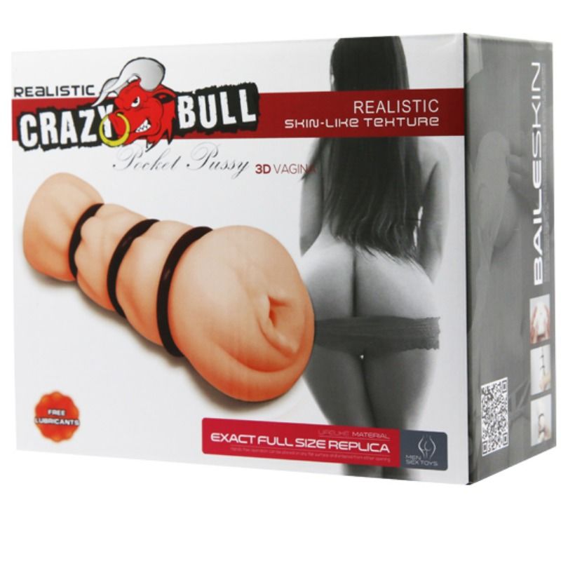 CRAZY BULL - VAGINA MASTURBADOR WITH ANILLOS