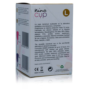 Nina Kikí – Coupe menstruelle rose - taille L